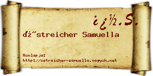 Östreicher Samuella névjegykártya